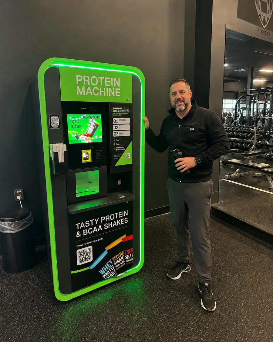 Protein station in a fitness club